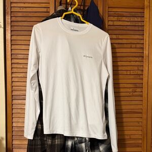 Columbia Men's Classic White Long Sleeve Tee